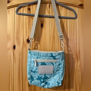ALOHA Blue and Cream Women's Crossbody Bag
